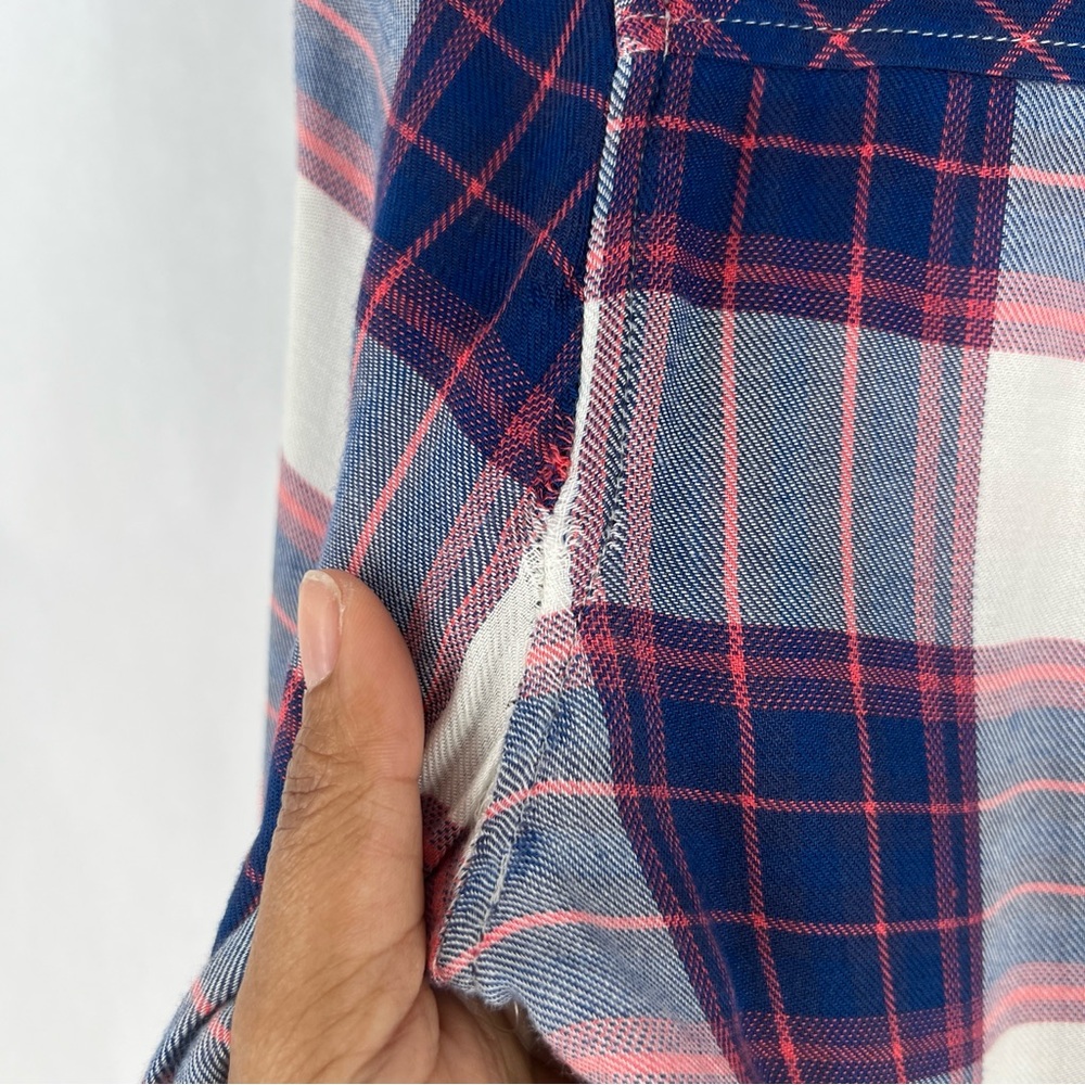 PAIGE Trudy Shirt Soft Plaid Casual Button Front‎ XS - Picture 11 of 16